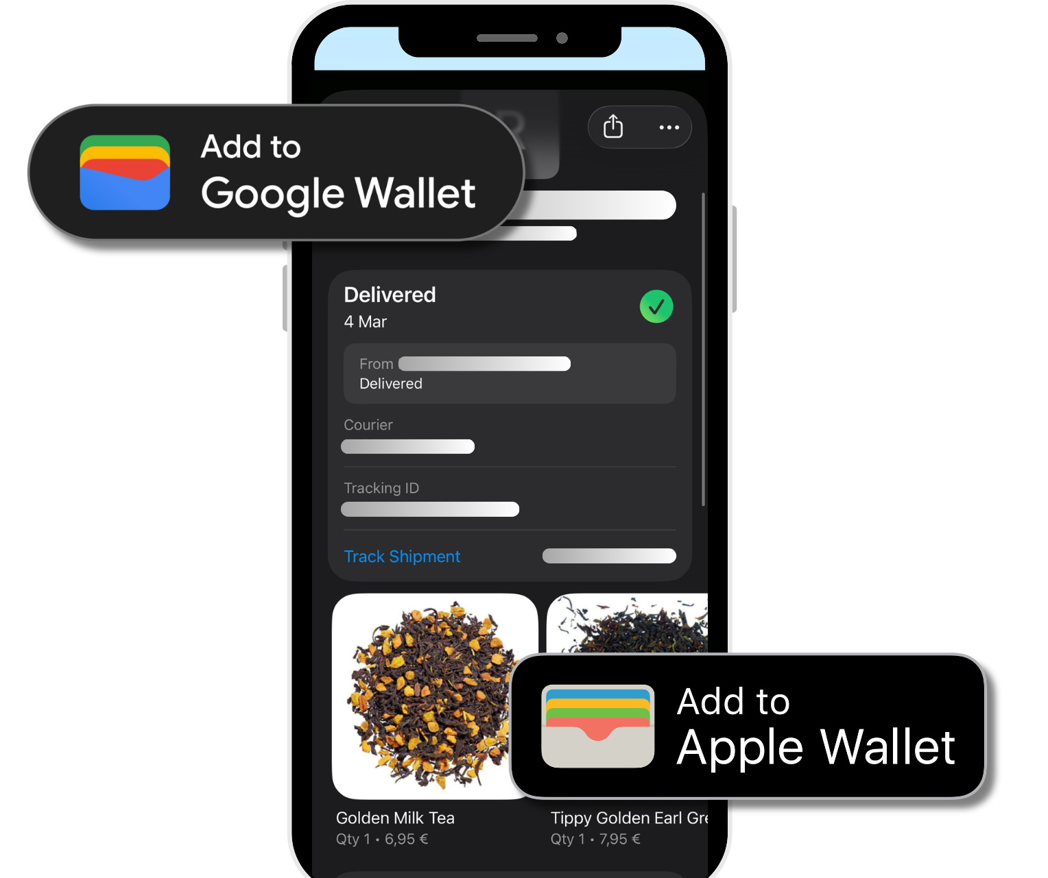 Izprati BG tracking wallet