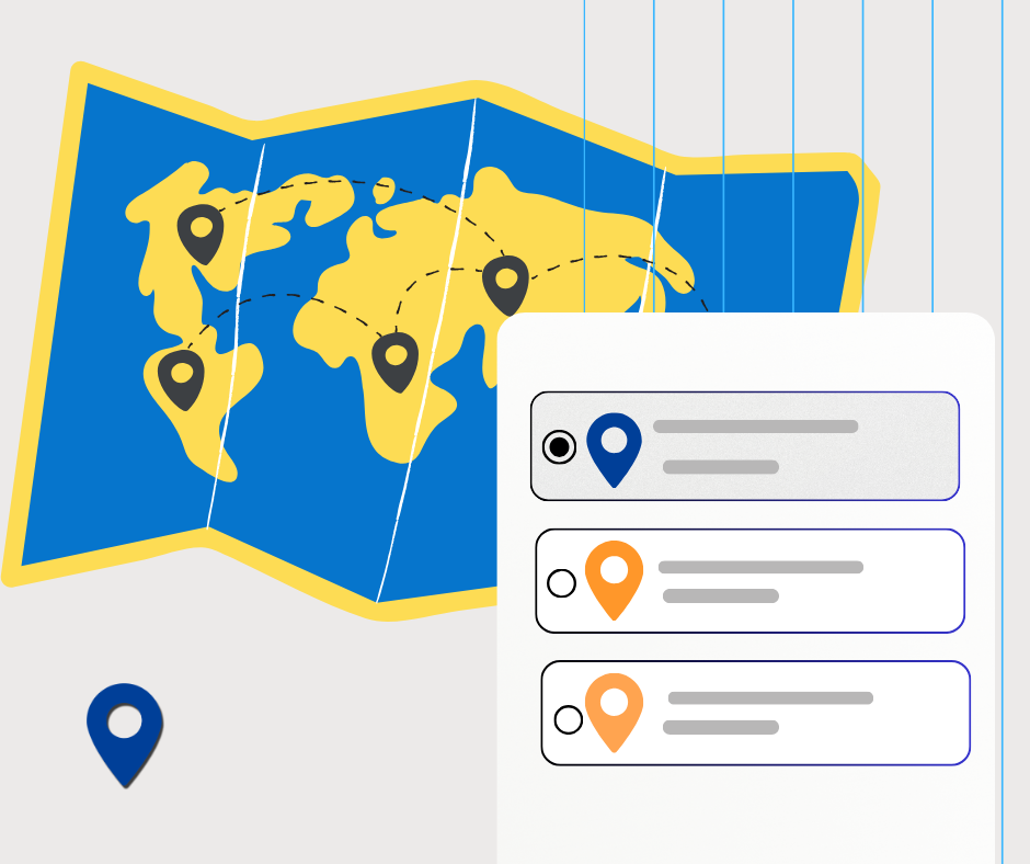 Delivery map