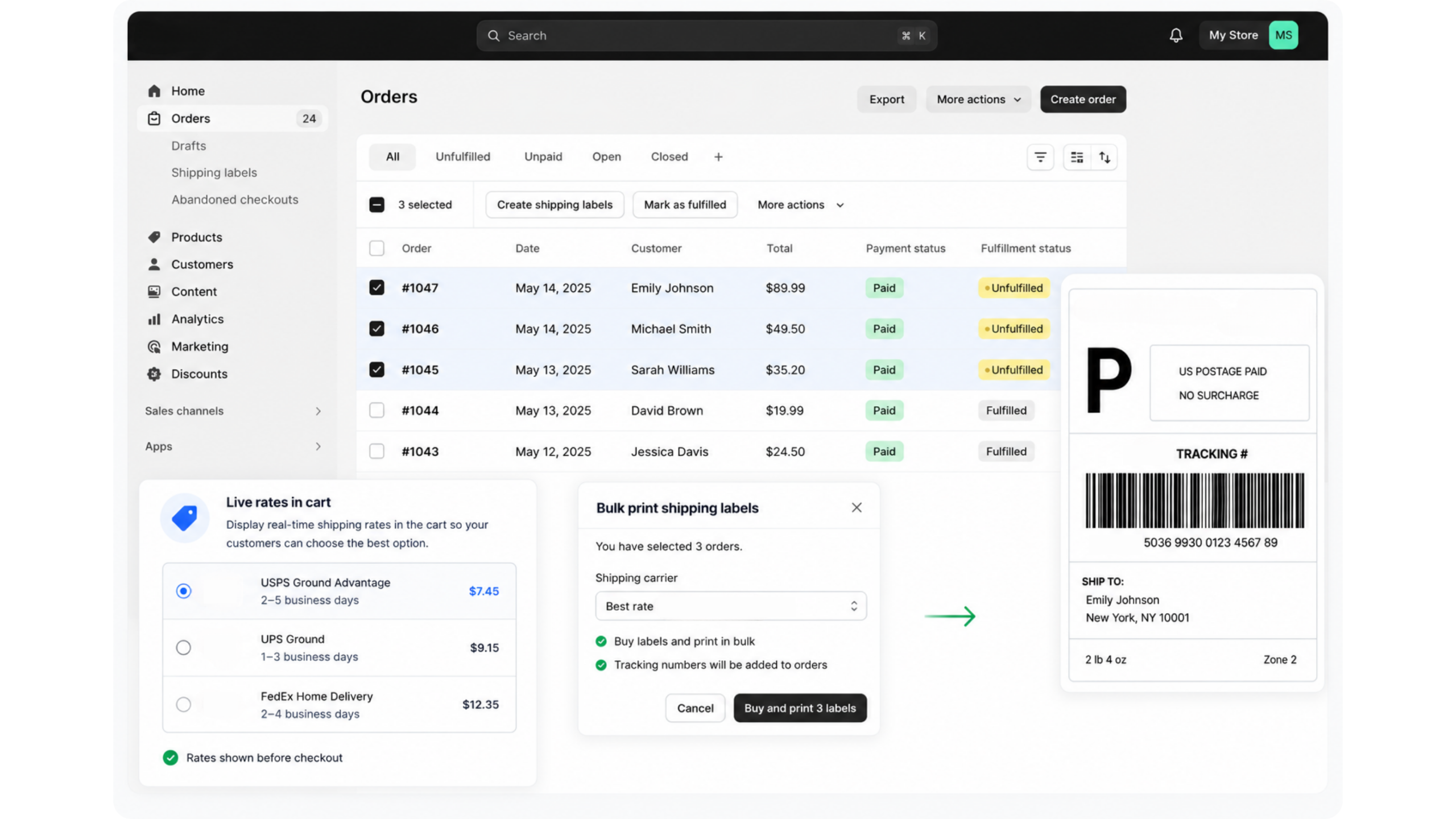 Octava shipping app for Shopify